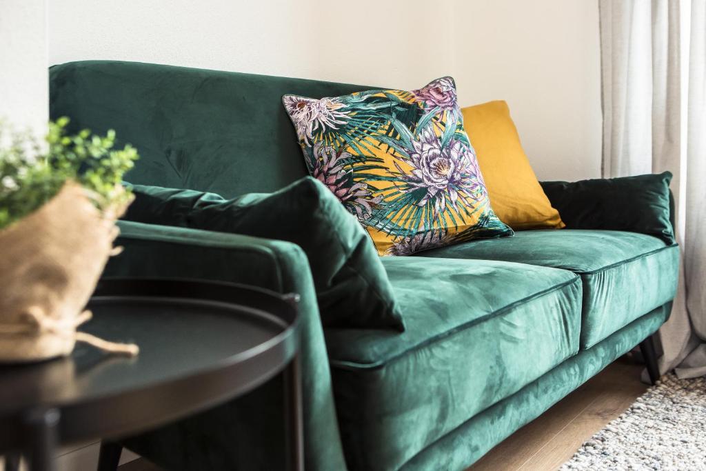 Posezení v ubytování Fewo-TS / Das Loft zum Wohlfühlen
