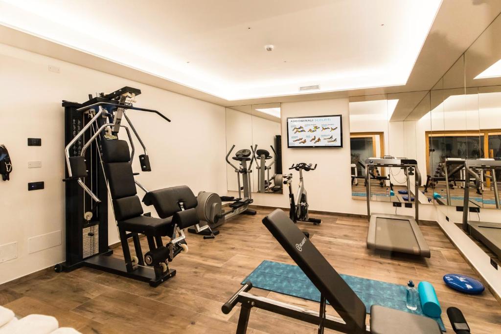 Fitness centrum a/nebo fitness zařízení v ubytování Hotel Garden
