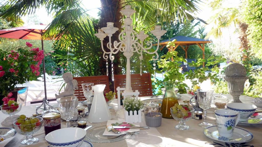 Zahrada ubytování L'Hermine Occitane B&B