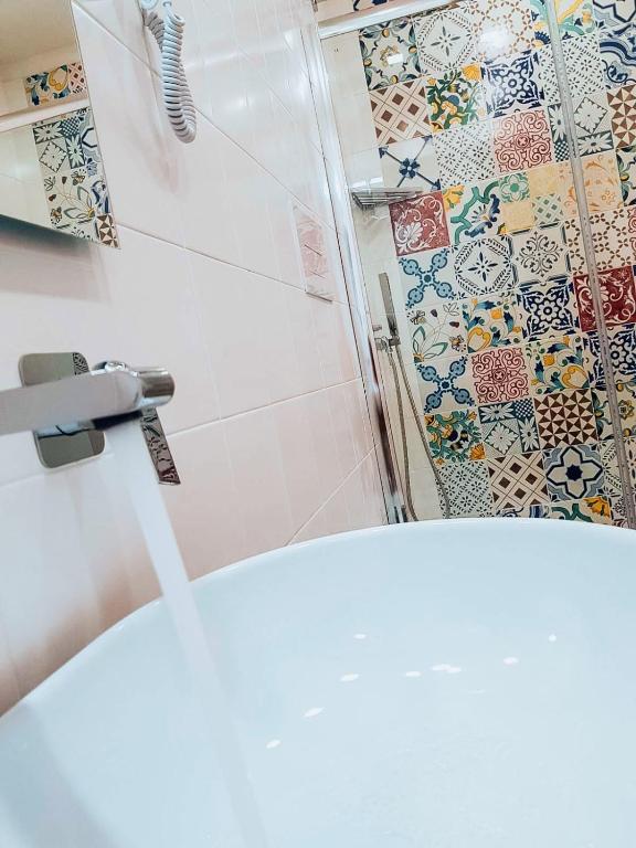 Koupelna v ubytování Villa Cua