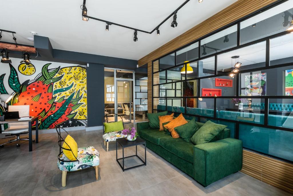 Posezení v ubytování Boutique Hotel MOJO