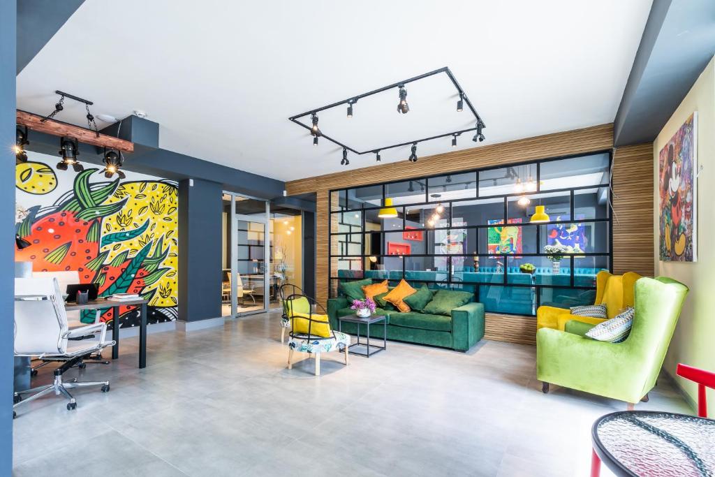 Posezení v ubytování Boutique Hotel MOJO