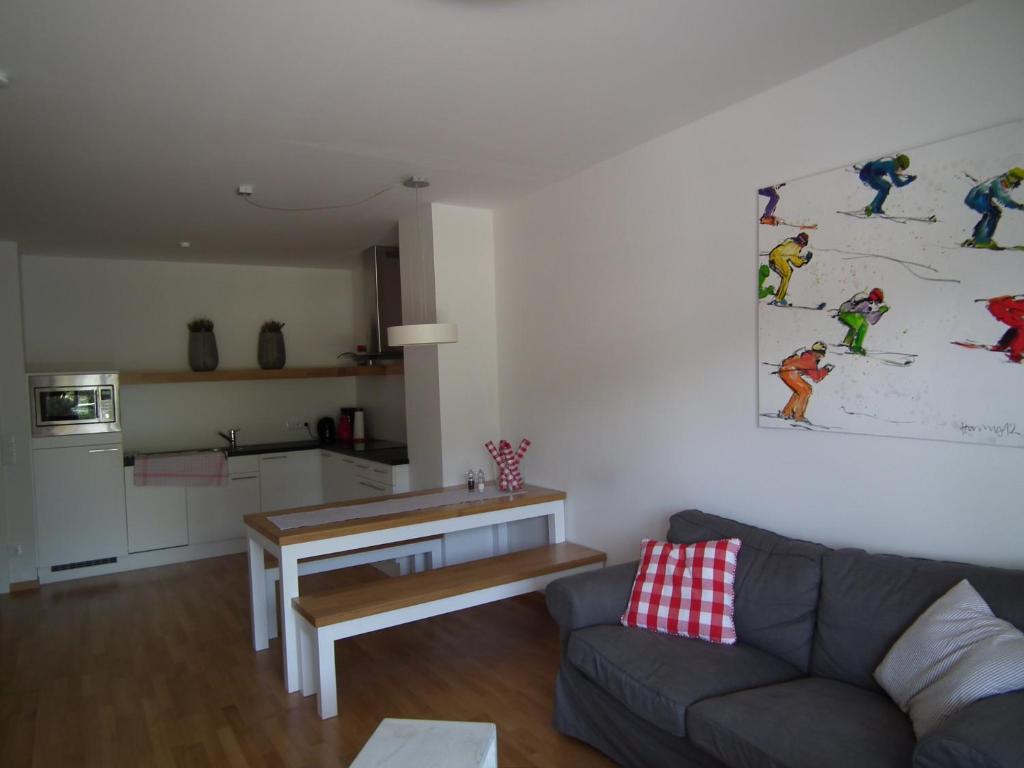 Kuchyň nebo kuchyňský kout v ubytování Nassfeld Apartments - "Traditionell anders"