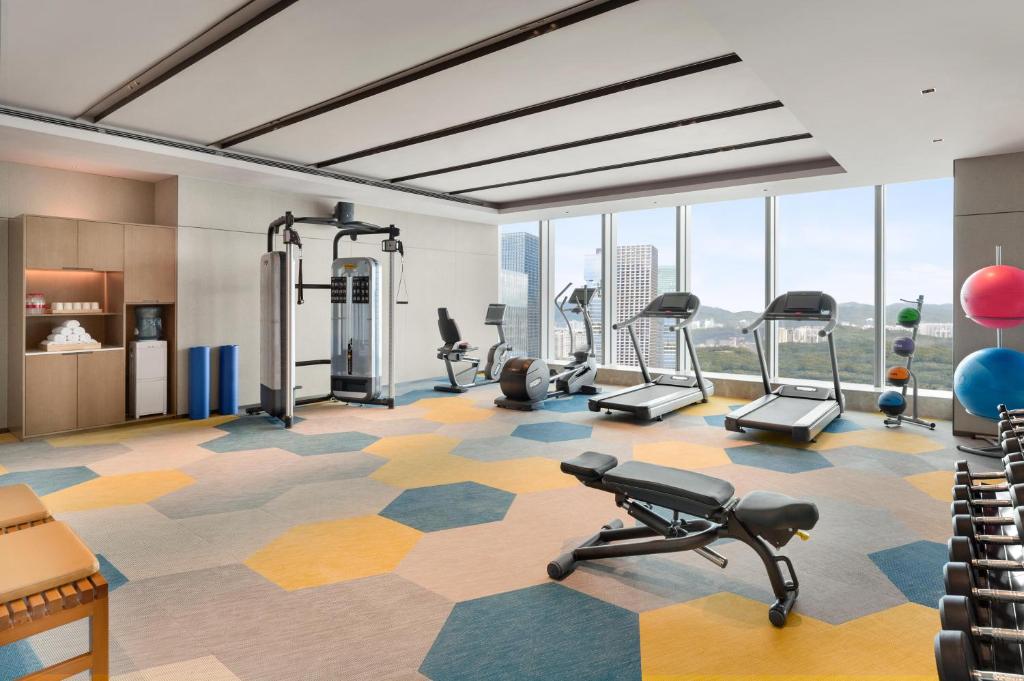 Fitness centrum a/nebo fitness zařízení v ubytování Hyatt Place Liuzhou