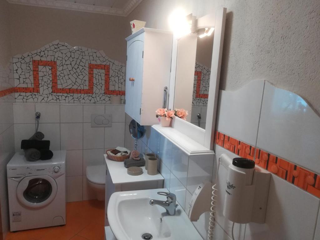 Koupelna v ubytování Apartment Fernerkogel