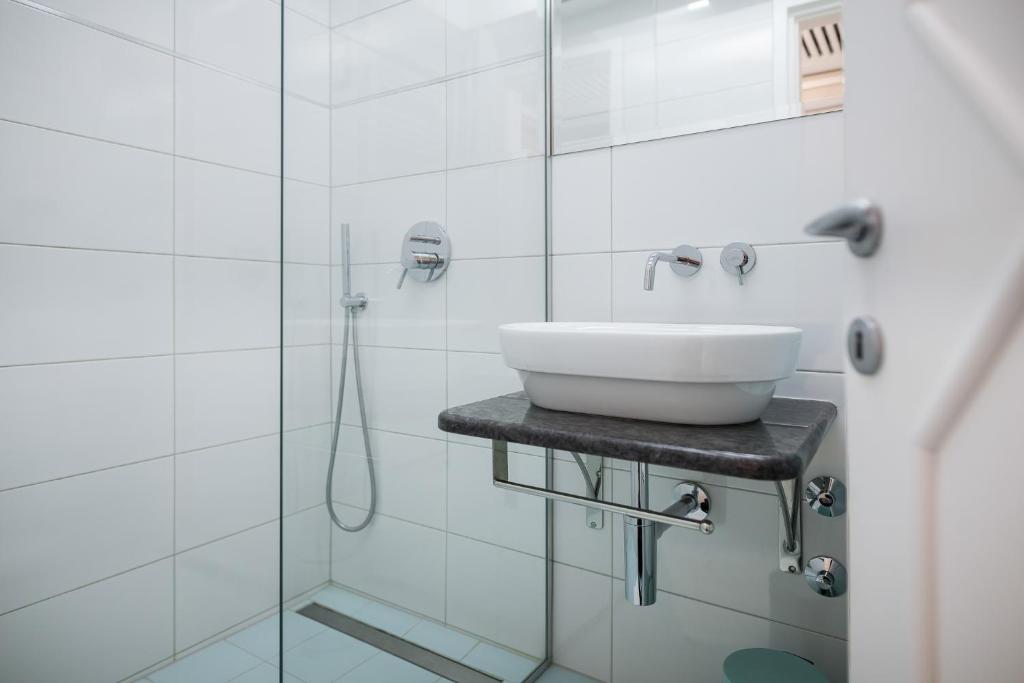 Koupelna v ubytování Hotel Porec