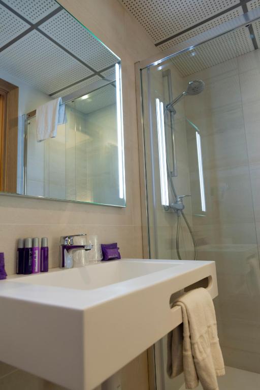 Koupelna v ubytování Hostal Paris