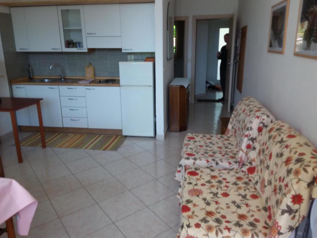 Kuchyň nebo kuchyňský kout v ubytování Residence Cascata Varone