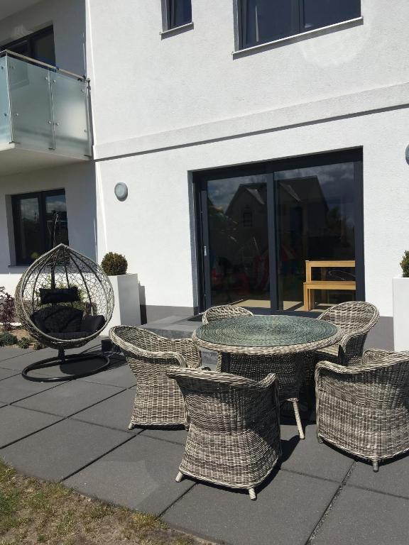 Patio alebo iná vonkajšia časť ubytovania Willa Port
