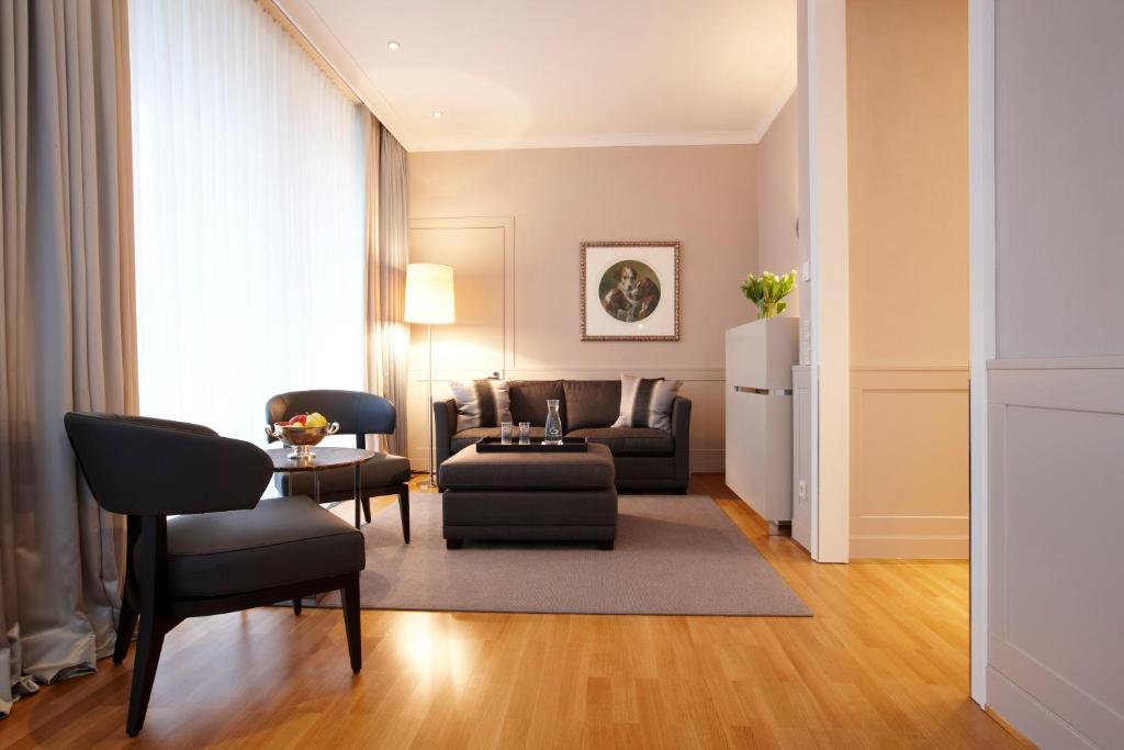 Posezení v ubytování Romantik Hotel Das Lindner