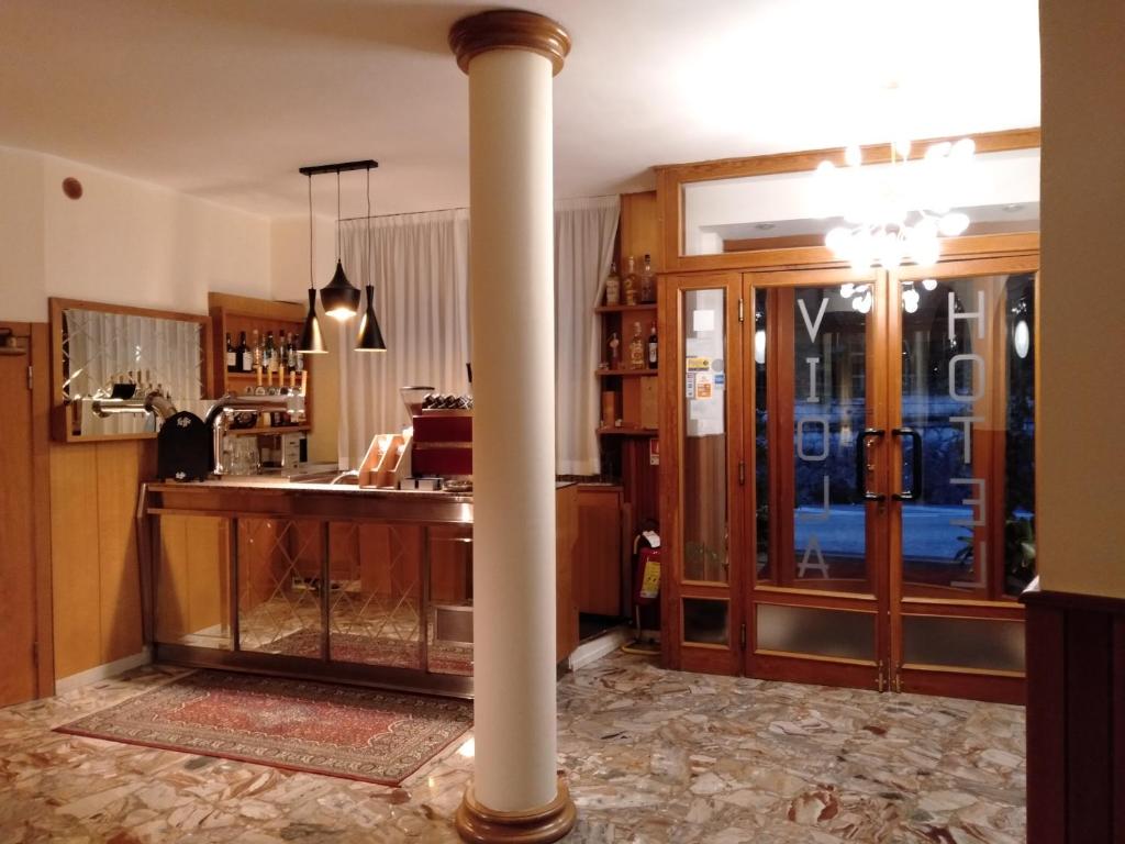 Kuchyň nebo kuchyňský kout v ubytování Hotel Viola
