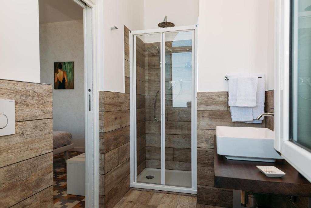 Koupelna v ubytování B&B Villa Belvedere