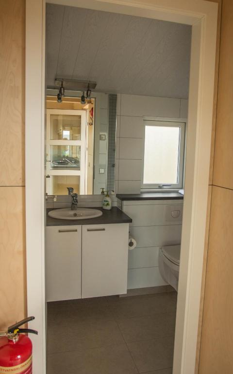 Kuchyň nebo kuchyňský kout v ubytování Einishus Cottages