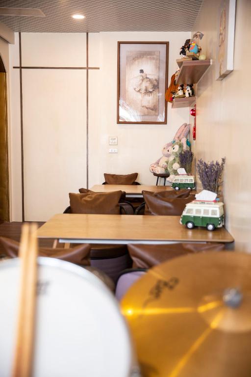Posezení v ubytování Meizhou Hot Spring Hotel溫泉商旅