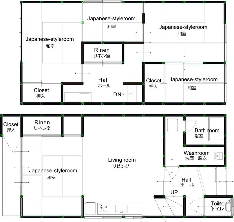 a floor plan of a house at Cool-Residence OTARU in Otaru