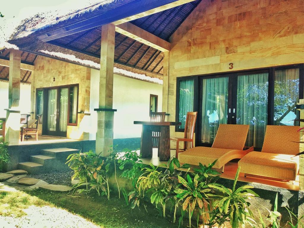 Zahrada ubytování Jemeluk Beach Bungalows