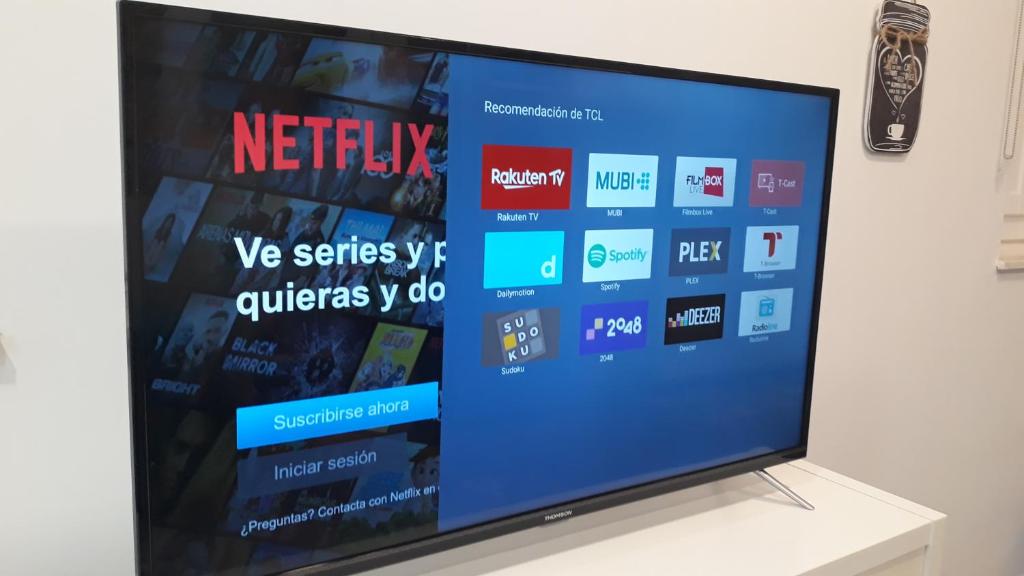 TV a/nebo společenská místnost v ubytování El Rincón del Tío de la Tiza