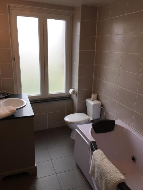 Koupelna v ubytování Hotel Bouillon