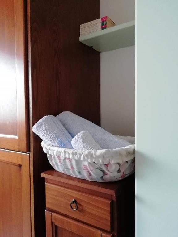 Postel nebo postele na pokoji v ubytování Camera La Margherita