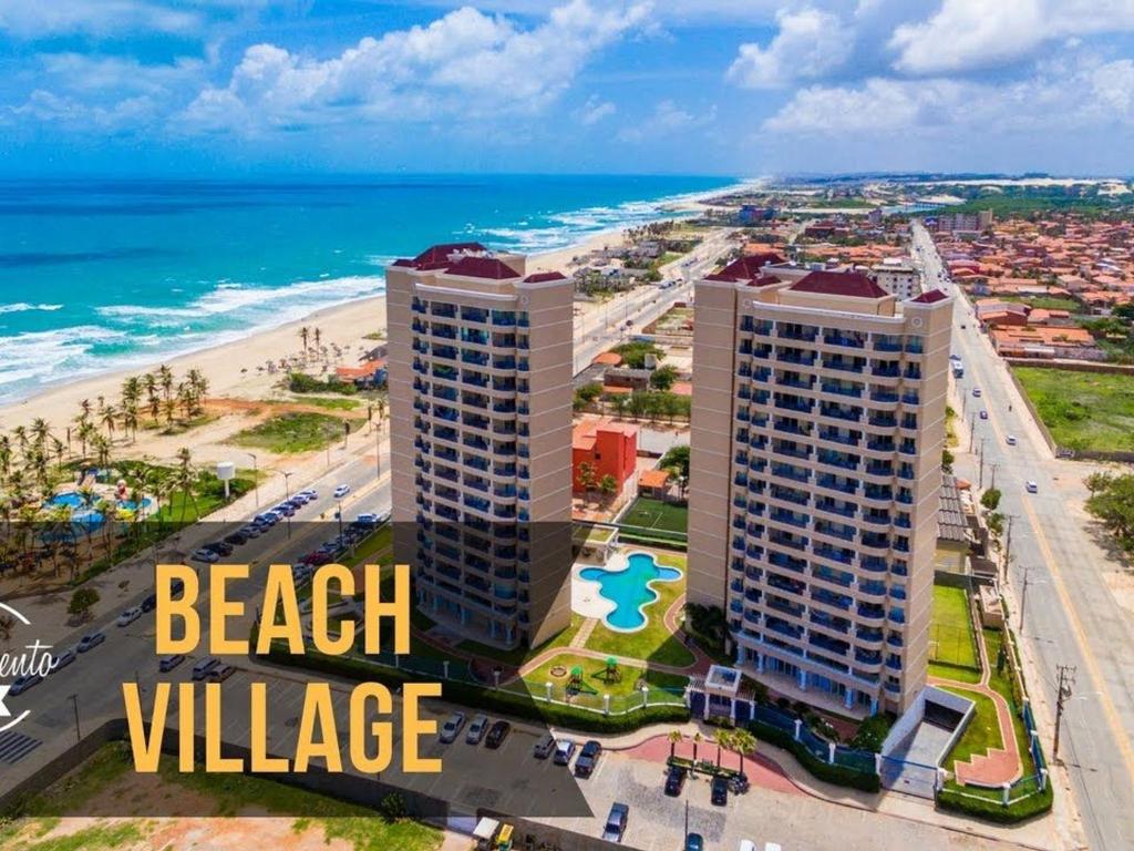  Lindo flat com 2 quartos vista total mar