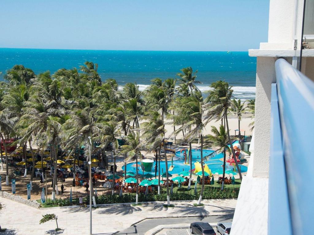  Lindo flat com 2 quartos vista total mar