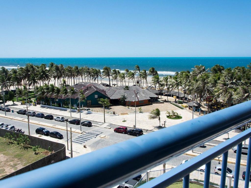  Lindo flat com 2 quartos vista total mar