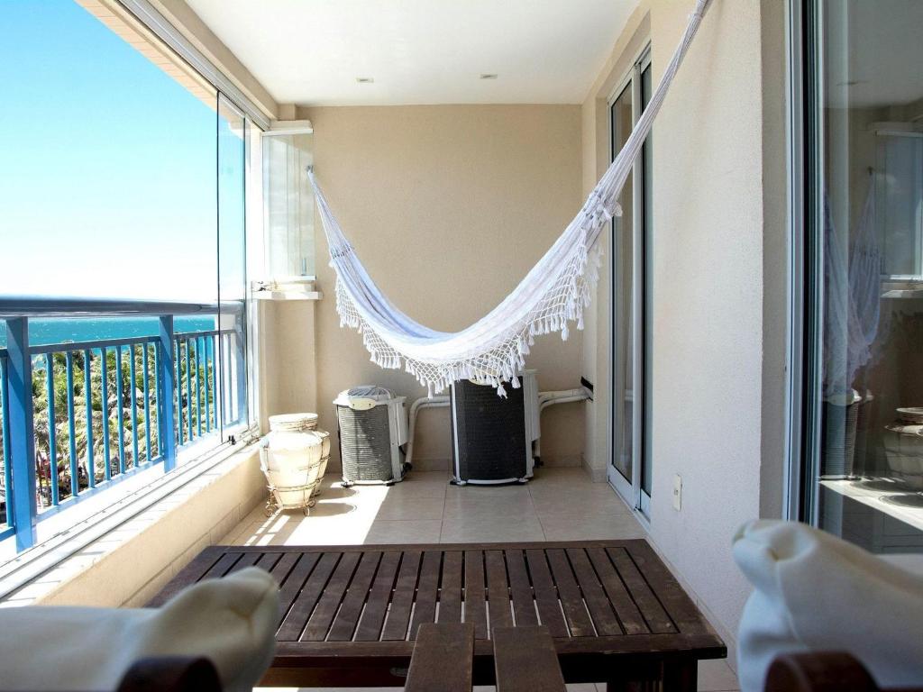  Lindo flat com 2 quartos vista total mar