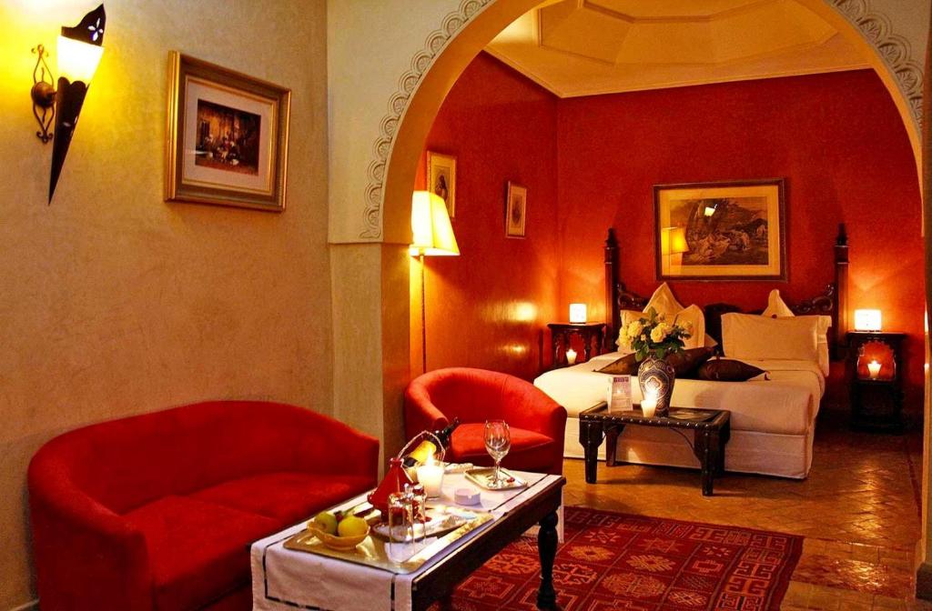 Posezení v ubytování Riad Ayadina & SPA