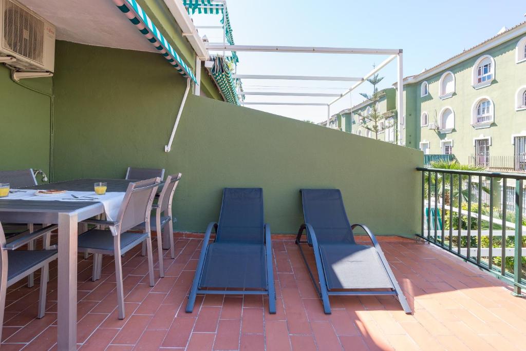 Balkón alebo terasa v ubytovaní Sandy Playa Golf Málaga con Parking