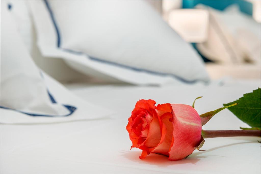 Letto o letti in una camera di Anaria Blue Suite