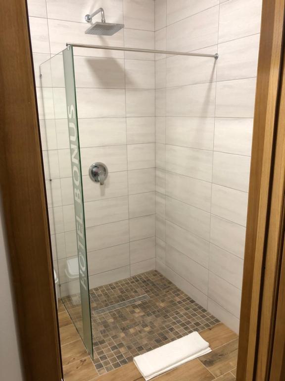 Koupelna v ubytování Hotel Bonus