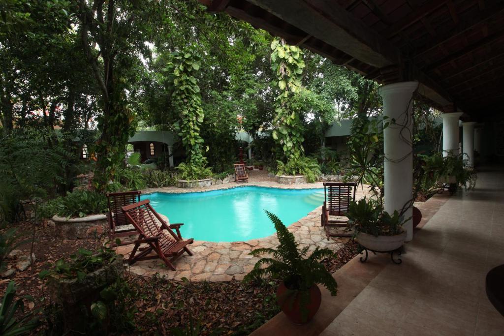 Bazén v ubytování Casa Quetzal Hotel nebo v jeho okolí