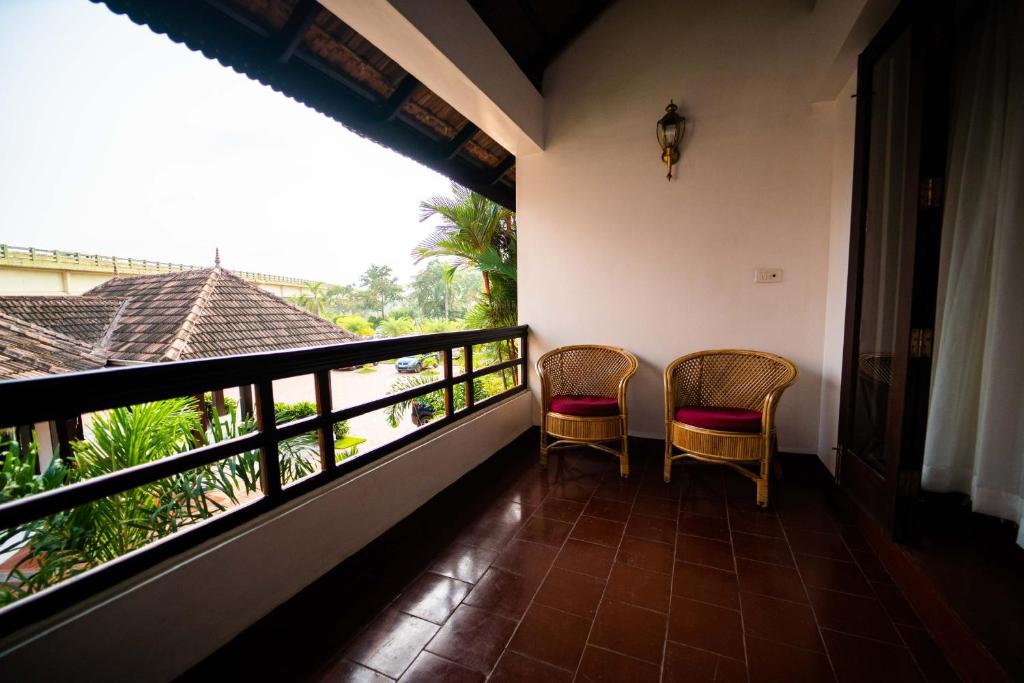 Balkón nebo terasa v ubytování Nihara Resort and Spa Cochin
