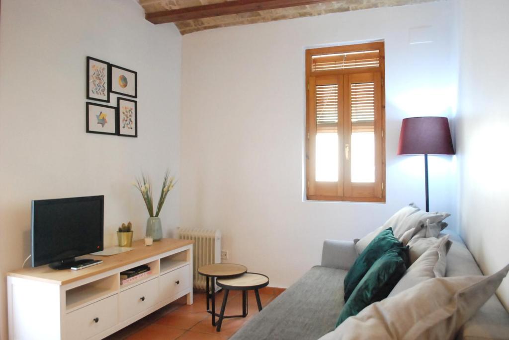 TV a/nebo společenská místnost v ubytování Vlc Apartaments