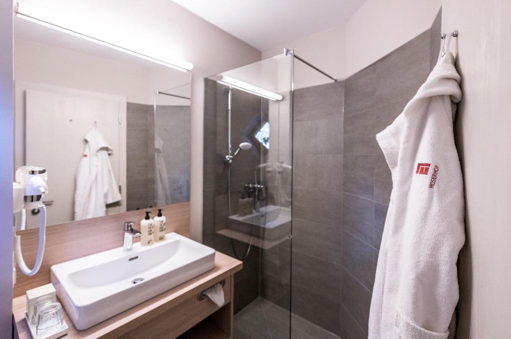 Koupelna v ubytování Hotel Moserhof