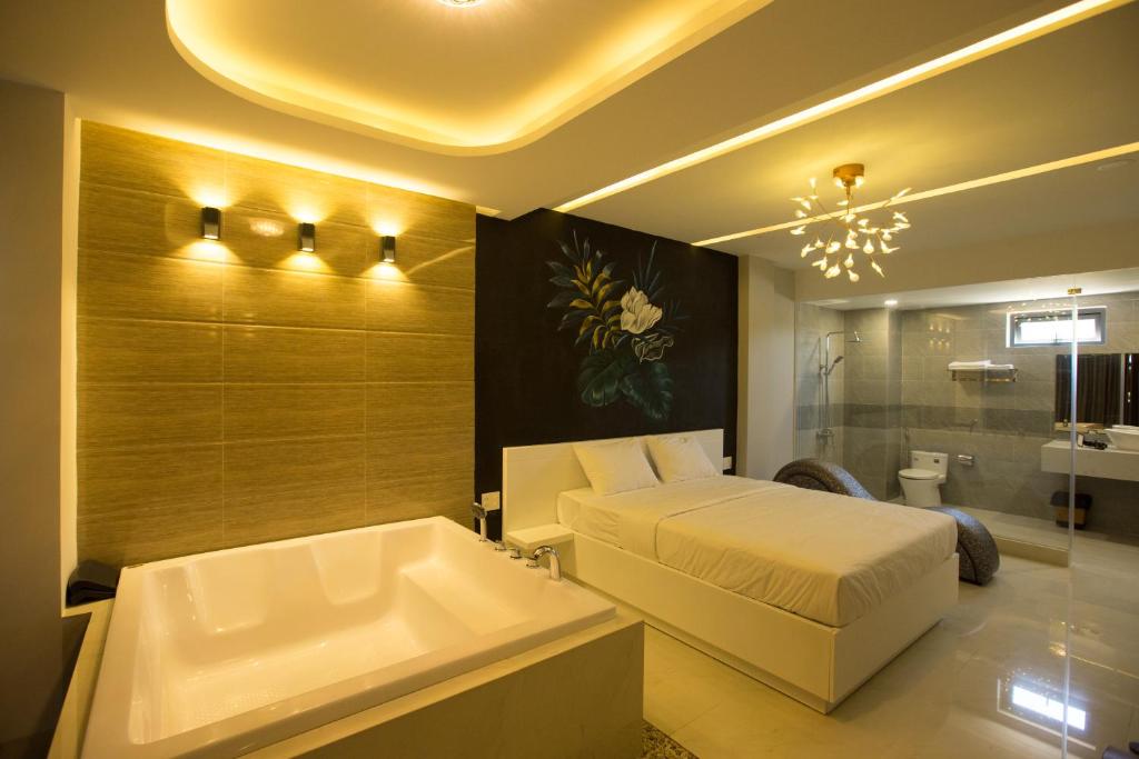Koupelna v ubytování Romely Hotel Nha Trang