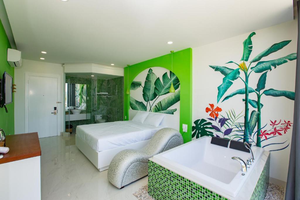 Postel nebo postele na pokoji v ubytování Romely Hotel Nha Trang