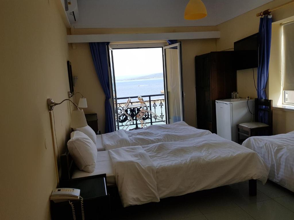 Voodi või voodid majutusasutuse Hotel Miramare toas