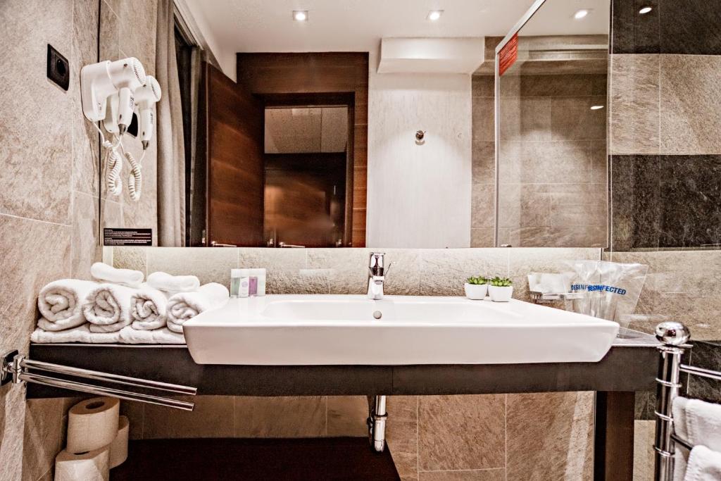 Koupelna v ubytování Hotel President Sarajevo