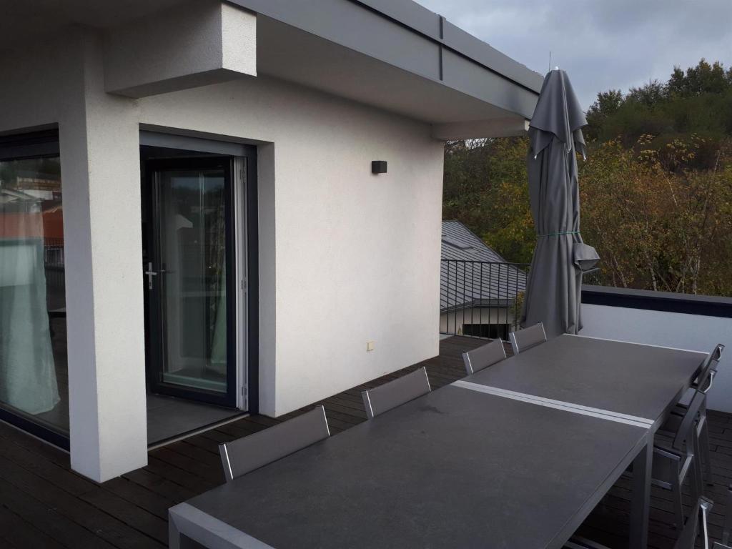 Balkón nebo terasa v ubytování Appartement Hareter