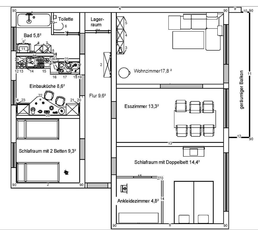 Ferienwohnung Friedenau - Appartement Met 2 Slaapkamers