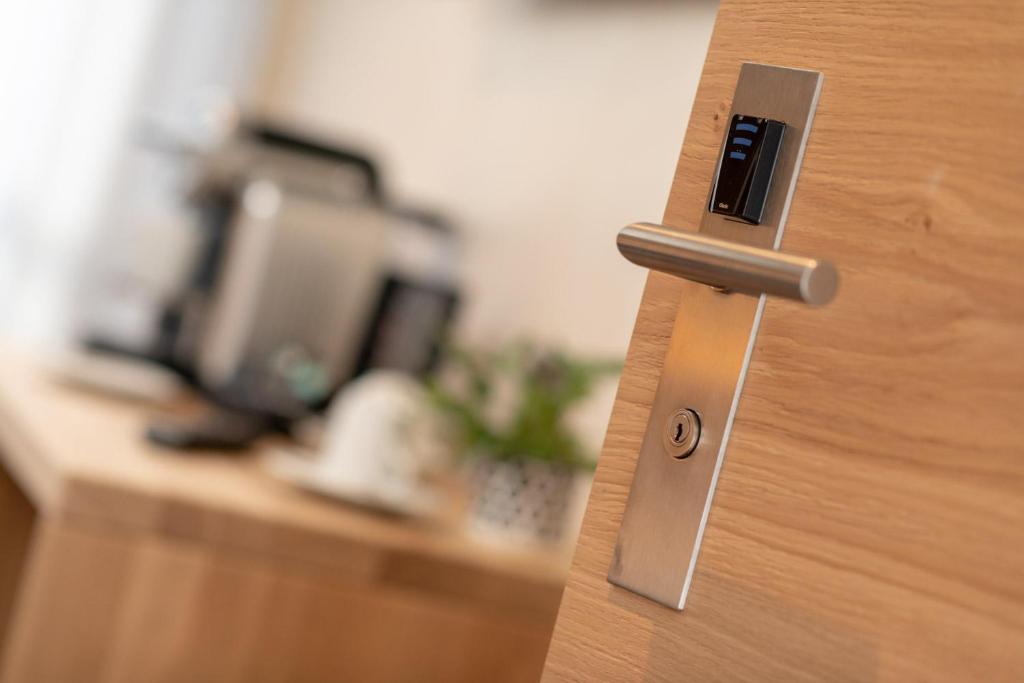 Kuchyň nebo kuchyňský kout v ubytování Hotel Heimatlodge