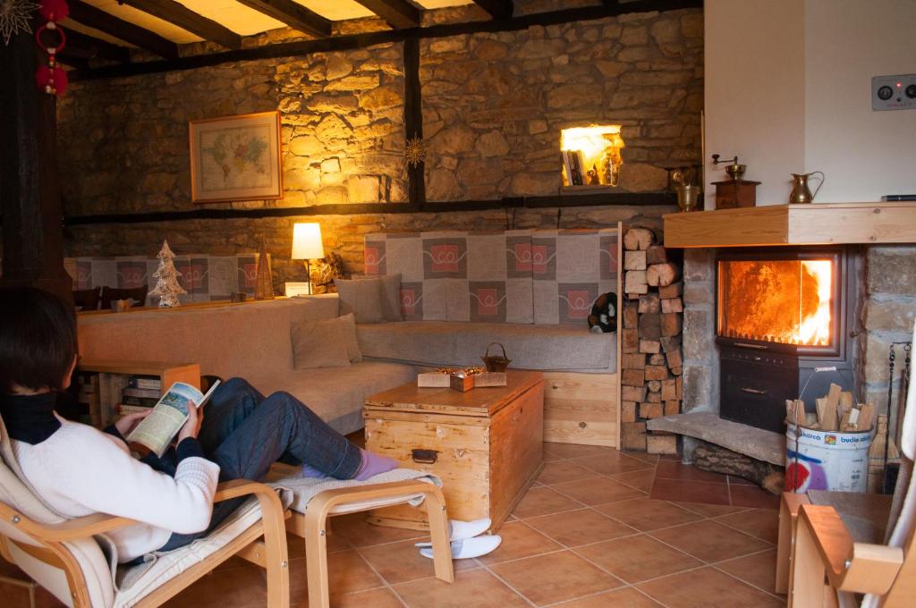 Posezení v ubytování Guest House Epochs since 1871