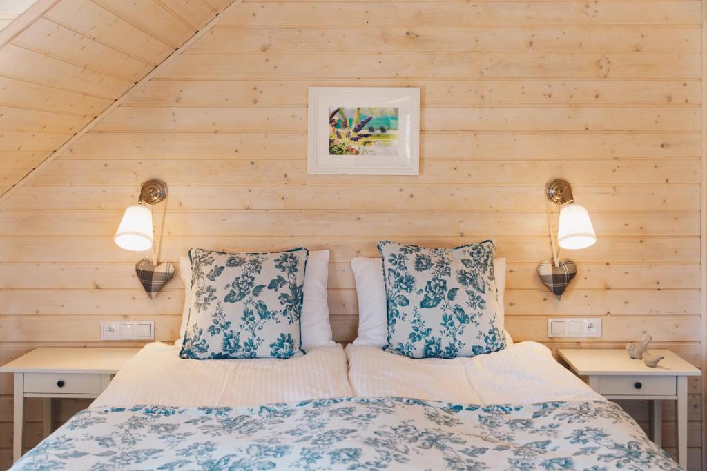 Posteľ alebo postele v izbe v ubytovaní Niebieski Kamyk