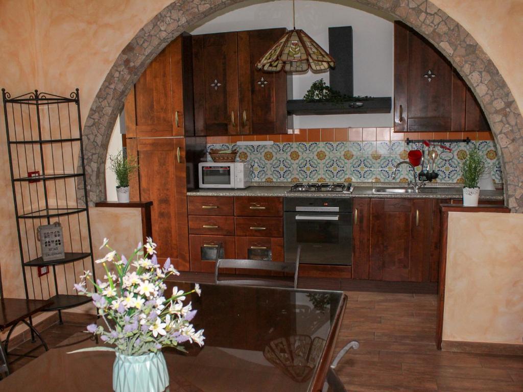 Kuchnia lub aneks kuchenny w obiekcie B&B La poeta