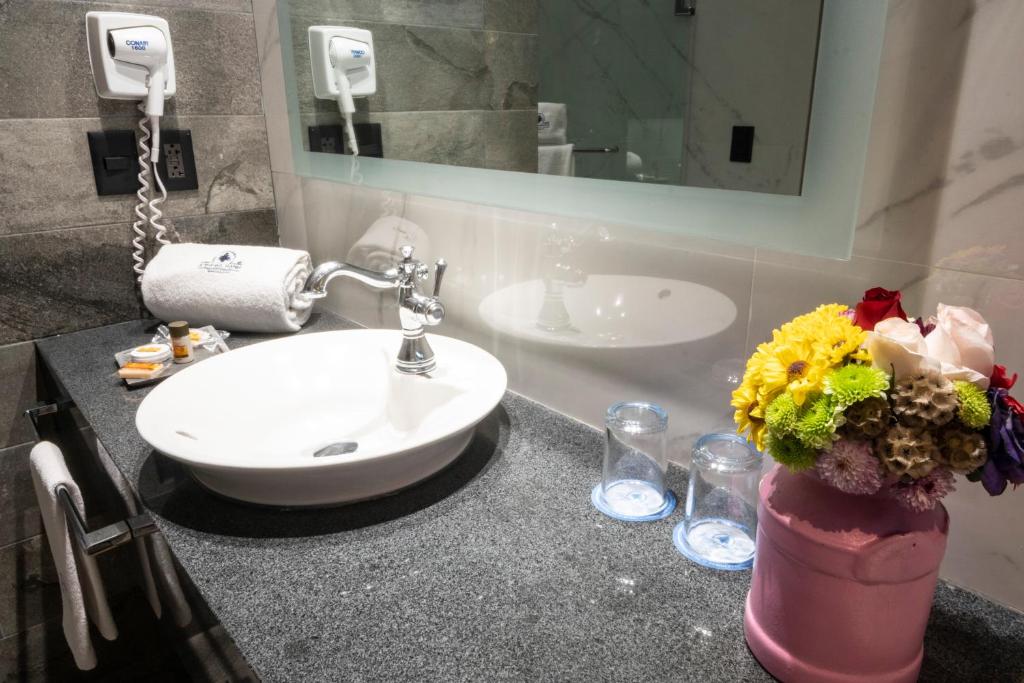 Koupelna v ubytování Hotel Ronda Minerva