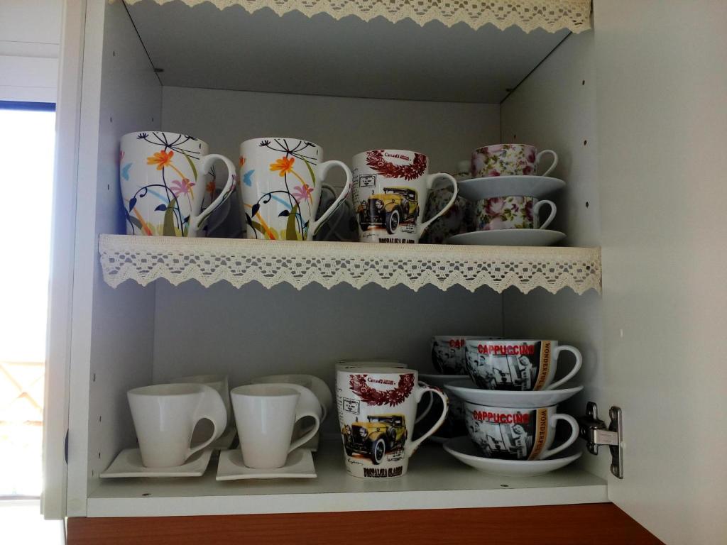 Coffee and tea making facilities at Nana's philoxenia