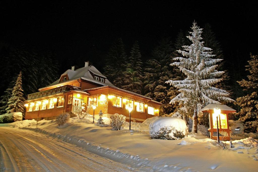 Hotel Restaurant Peterle v zimě