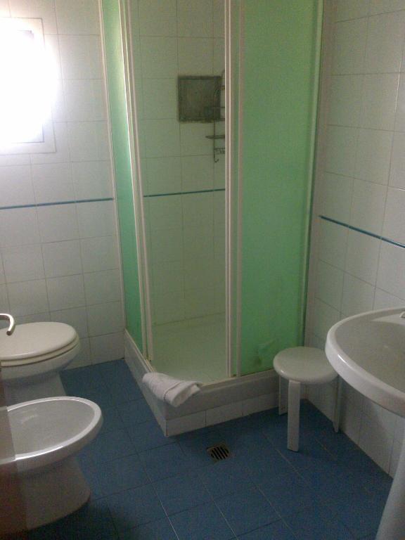 Koupelna v ubytování Hotel Lazzari