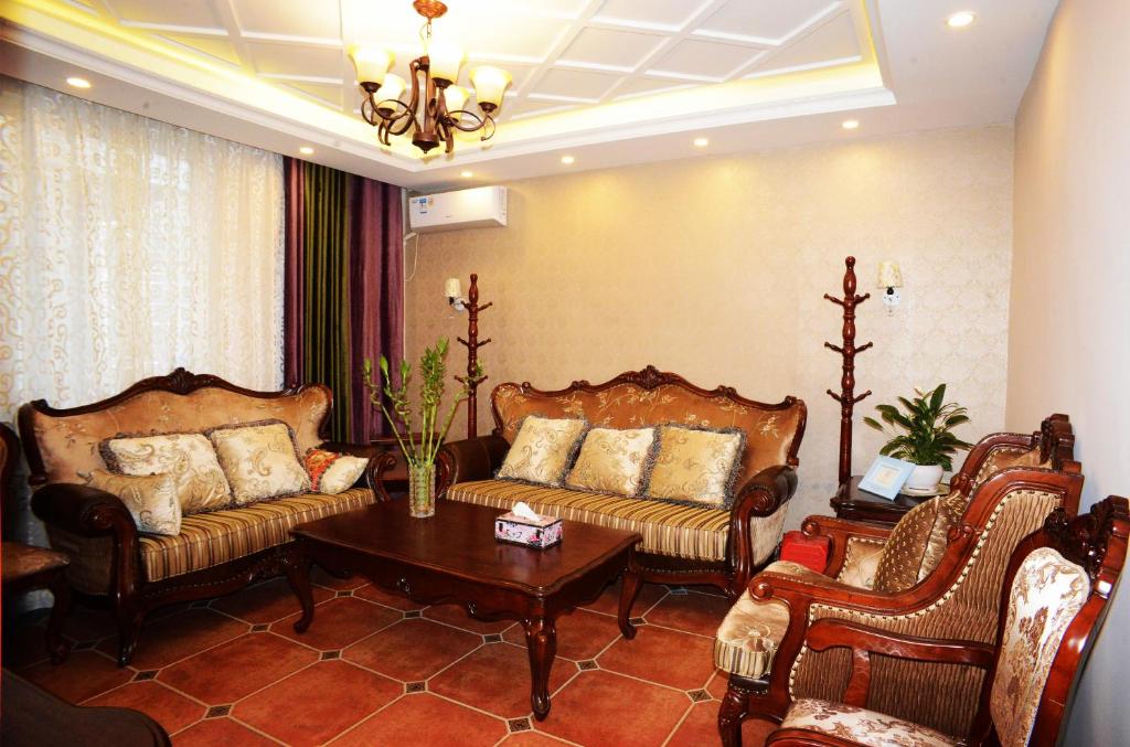 Posezení v ubytování Junshe Boutique Guest House-Complementary pick up servie for a 3-night stay in a deluxe room